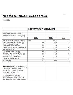 Caldo de Feijão