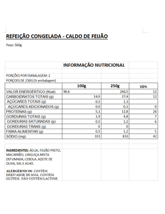 Caldo de Feijão