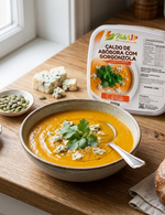 Caldo de Abóbora com Gorgonzola