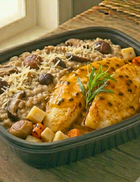 Tilápia ao Molho de Maracujá com Risoto de Cogumelos